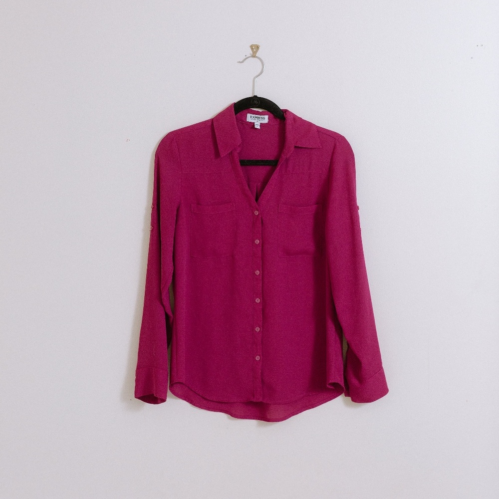 Magenta Portofino Shirt-Express